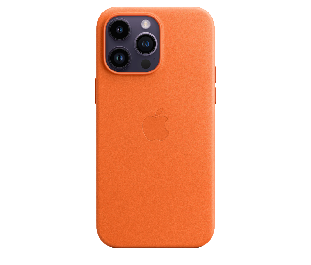 Apple Etui skórzane iPhone 14 Pro Max z MagSafe - Pomarańczowy