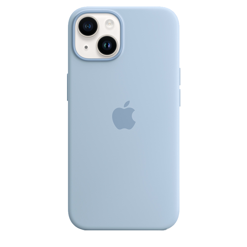 Apple Etui Silikonowe z MagSafe 14 Plus Czysty Błękit