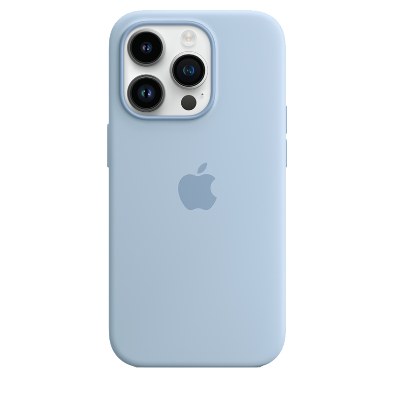 Apple Etui Silikonowe z MagSafe 14 Pro Max Czysty Błękit