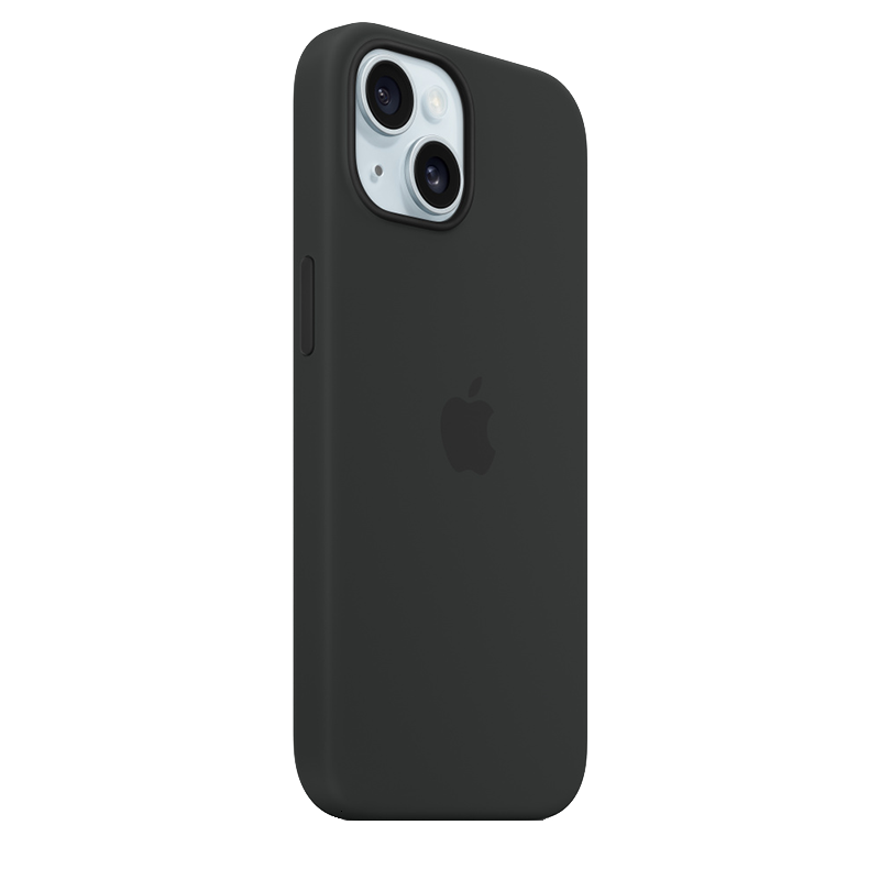 Apple Etui silikonowe z MagSafe iPhone 15 - Czarny