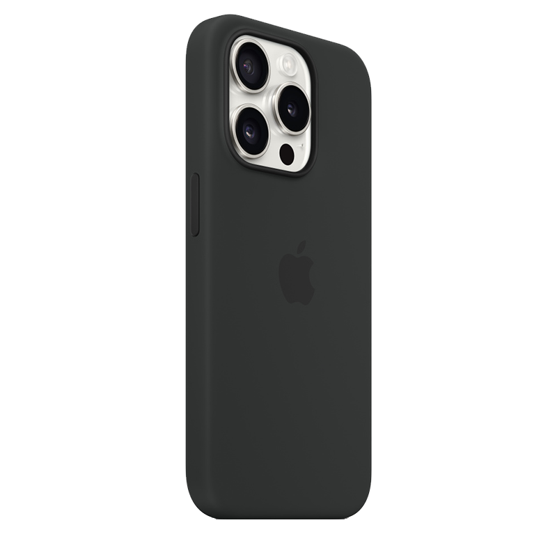 Apple Etui silikonowe z MagSafe iPhone 15 Pro Max - Czarny