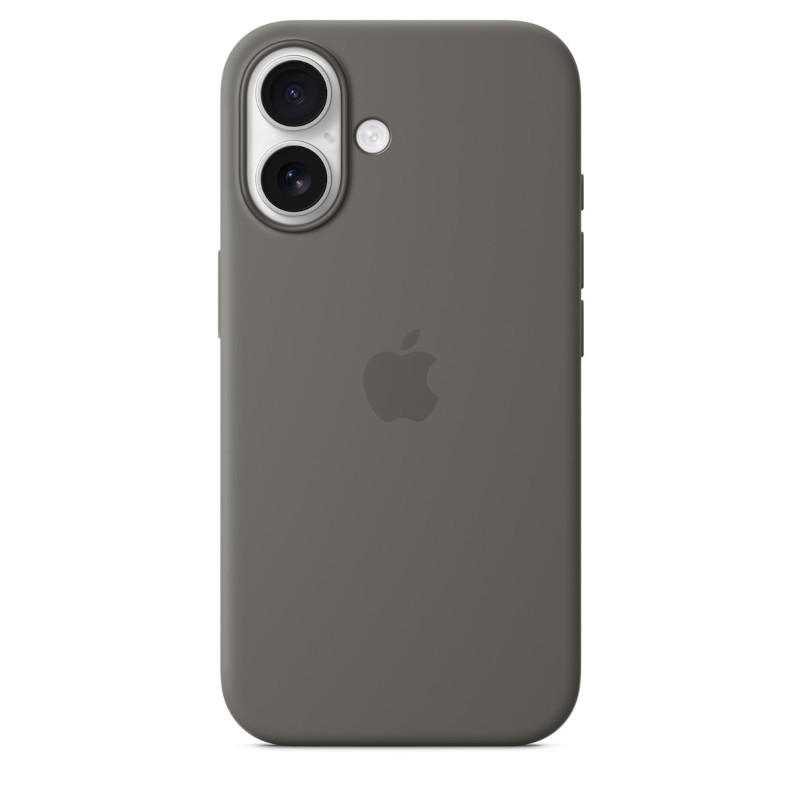 Apple Etui Silikonowe iPhone 16 z  MagSafe - Górska Szarość